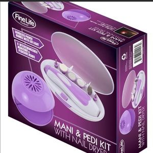 mani pedi kit with nail dye; brand new with tags